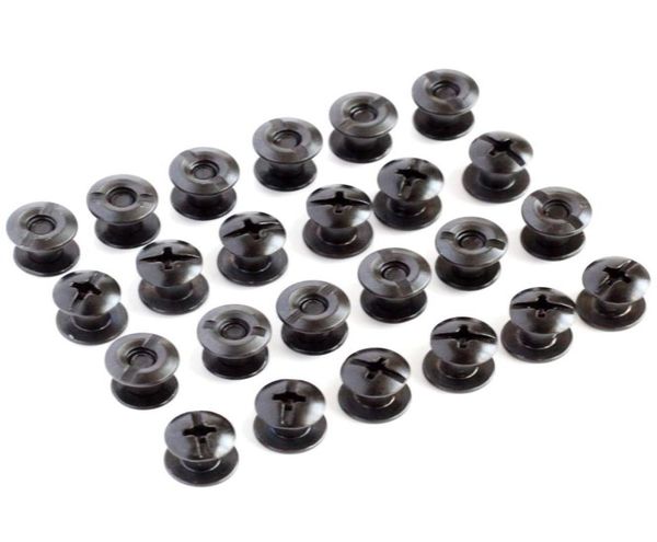 

24pcs black tactical chicago screws slotted posts and cross head screw diy kydex leather holster sheath2069689