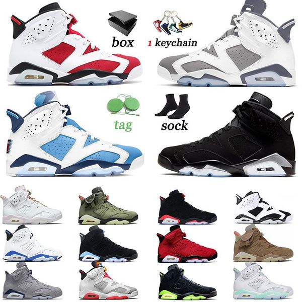 

jumpman 6 unc basketball shoes classic sneakers cool grey metallic silver toro british khaki trainers oreo singles day electric green men wo