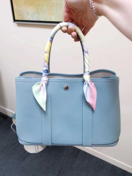 

authentic handbag designer garden party tote bag handmade wax thread bag togo cowhide business handbag commuter women's bag tote bag uv