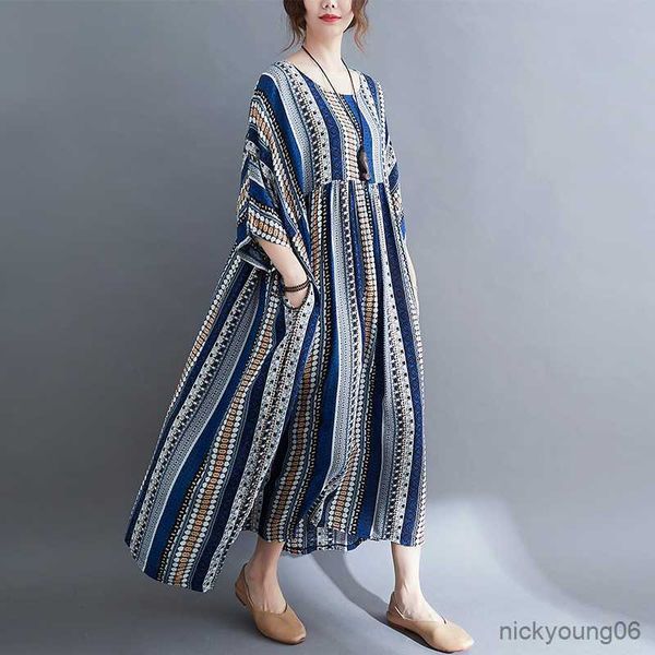 

new summer maternity dress woman casual striped large size dresses pregnant woman clothing r230519, White