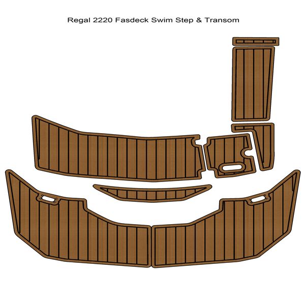 

regal fasdeck 2220 swim platform transom pad boat eva foam teak deck floor mat