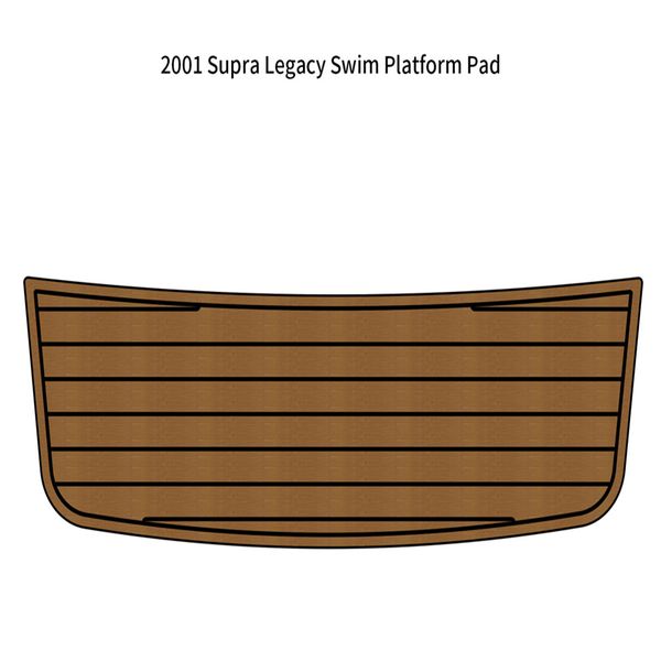 

2001 supra legacy swim platform step mat boat eva faux foam teak deck floor pad