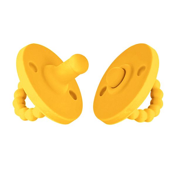 

super soft imitation breast milk round head baby silicone pacifier, anti chain drop, children's sleeping and anti bloating pacifier