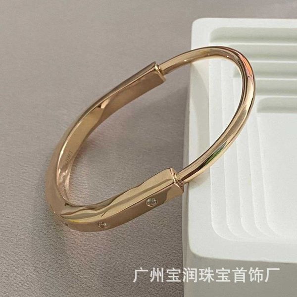 

selling item tiffay lock bracelet sterling silver s925 new ins premium feel head with logo l6vu, Black