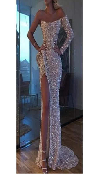

sparkle evening dresses plus size long sleeves elegant dubai arabic sequins prom gowns party dress5014737, Black;red