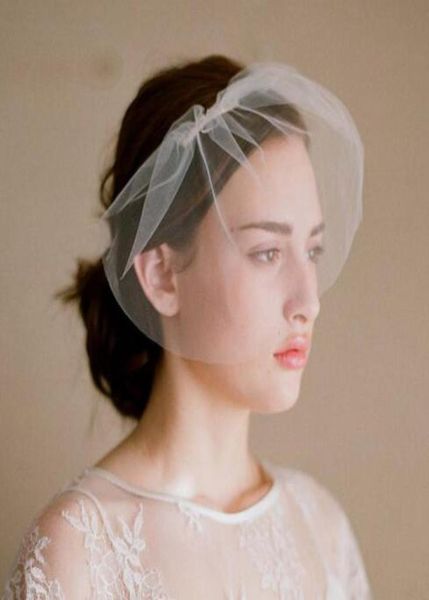 

vintage wedding blusher veils simple short bridal veil bridal veils4107532, Black