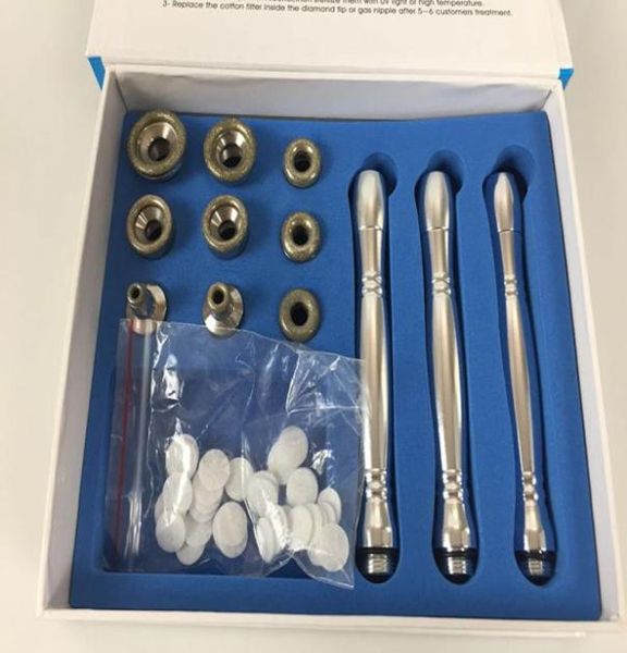 

diamond dermabrasion parts microdermabrasion face peeling replacement tips facial care beauty device 9 tips 3 wands5571275