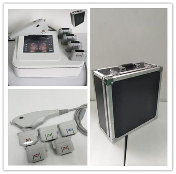 

2018 mini hifu 5 hifu tips treat for face and body high intensity foucsed ultrasound face lifting wrinkle removal hifu machine3535626
