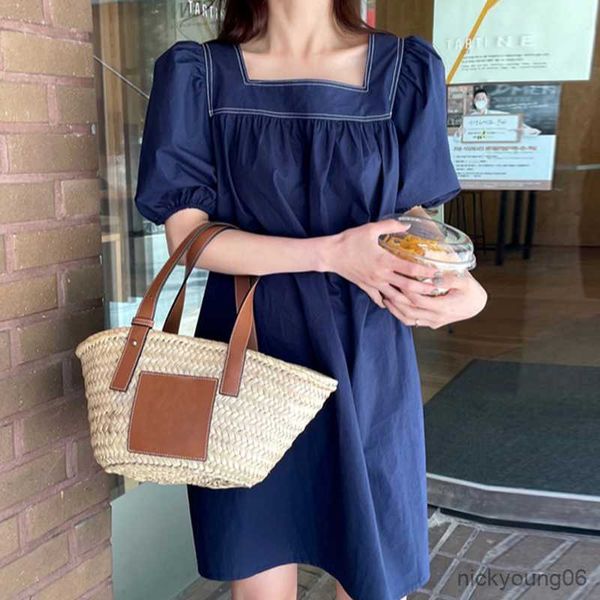 

new summer maternity dress woman casual square collar large size dresses pregnant woman clothing r230519, White