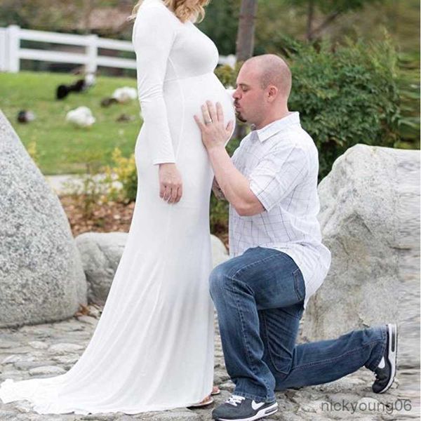 

maternity dress women solid color dress party floor length long dress women pgraphy props white clothing dresses r230519