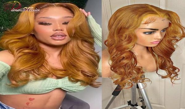 

honey blonde hd lace frontal wigs 13x1 transparent body wave lace front wigs for women ginger blonde brazilian human hair 1802738203, Black