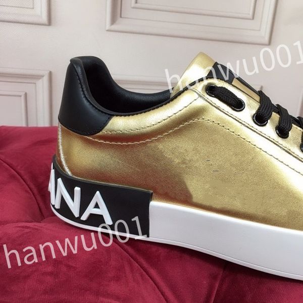 

luxurys quality casual shoes women's white outdoor running shoes printed calf leather men casual shoes sneakers, Black