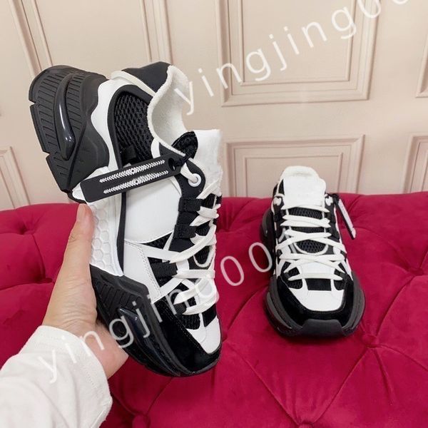 

2023 new casual shoes trainers women flats platform sneakers designer logo white black leather womens lace up mens size 35-45