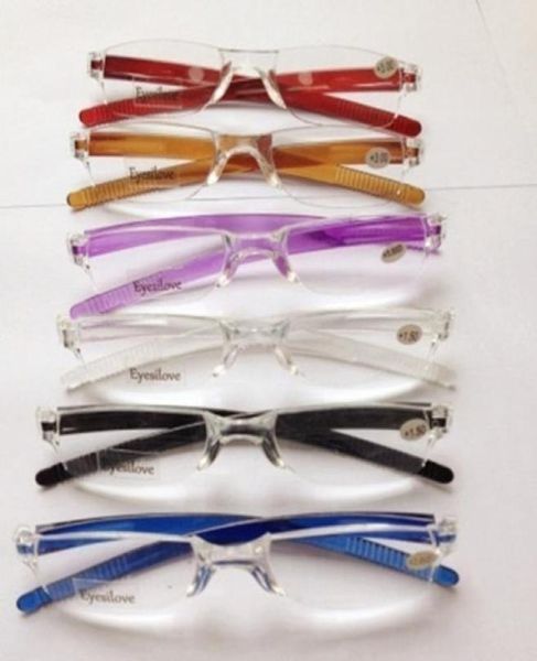

20pcslot colorful unbreakable transparent magnifier reading glassesplastic reading glassespc reading glasses9910356