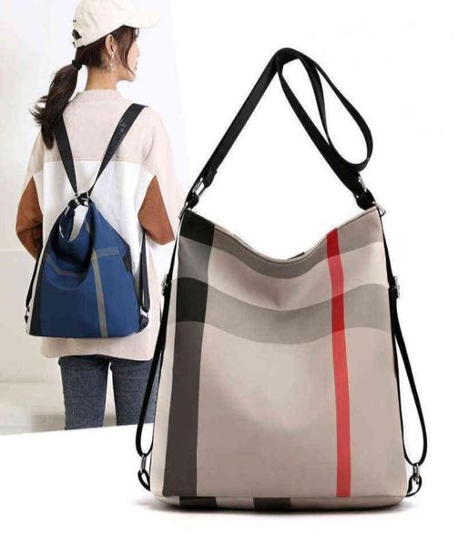 

new multifunctional lattice backpack women039s bag casual shoulder bag travel backpack y11059393672