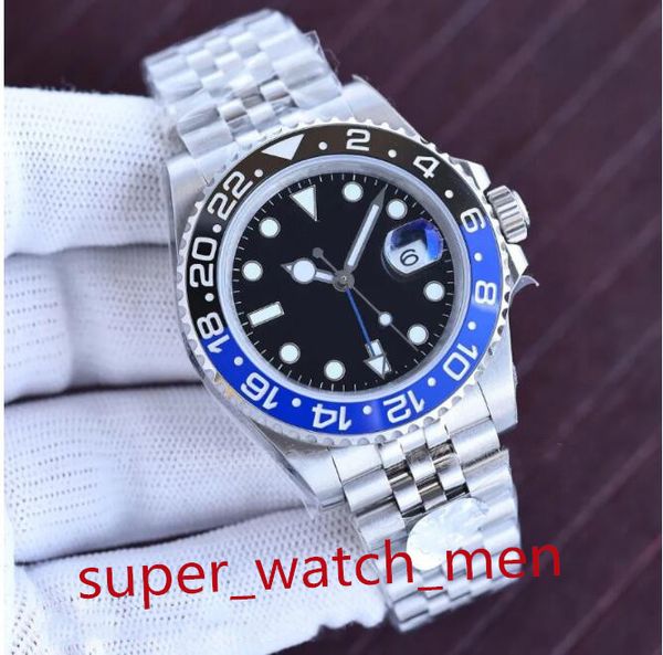 

multi-style bp factory left-handed black blue gmt watch ceramic bezel wristwatches 2813 movement automatic batman diving waterproof men&#039, Slivery;brown