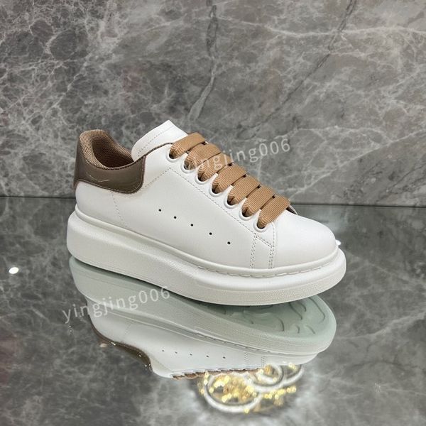 

fashion designer platform men casual shoes leather lace-up sneaker lady flat running trainers letters gym sneaker, Black