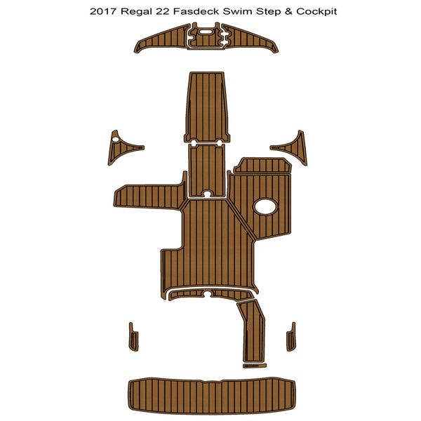

2017 regal 22 fasdeck swim platform cockpit pad boat eva foam teak deck floor