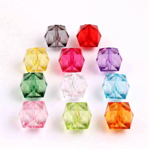 

crystal oykza aaa quality 20mm 100pcs chunky acrylic transparent clear ice cube beads for fashion jewelry necklace making