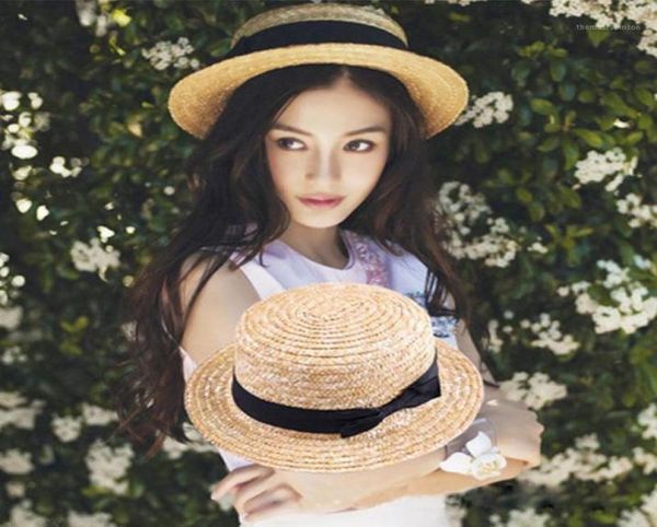 

fashion women girls lovely boho sun beach straw hats wide brim summer cap parentchild outfit girls ladies kids holiday sun hats14815156, Blue;gray