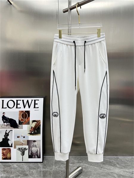 

designers pants men's pants galleries sweatpants dept speckled letter print men's women's couple loose versatile casual pants, Blue