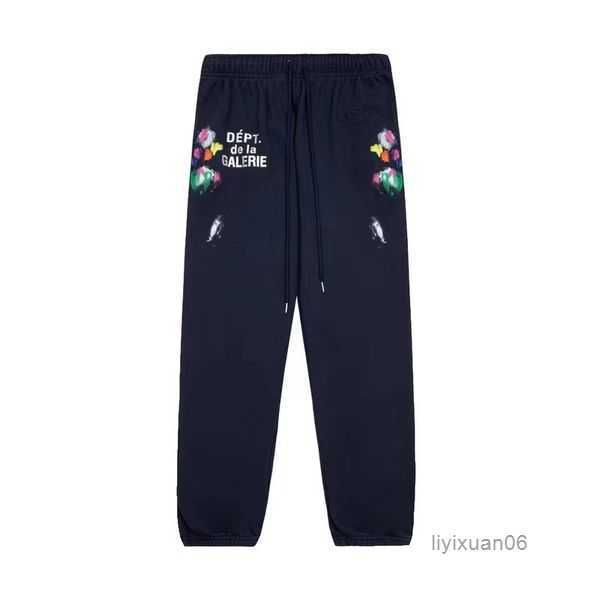 

mens jeans pants galleryes sweatpants dept speckled letter print men's women's couple loose versatile casual straight 4 e3x9, Blue