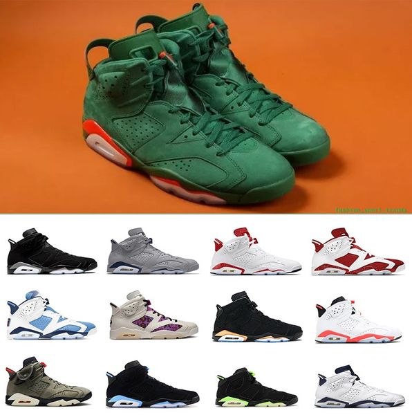 

6 6s men basketball shoes mint foam midnight navy university blue electric green bordeaux hare unc infrared white red oreo sports blue sneak