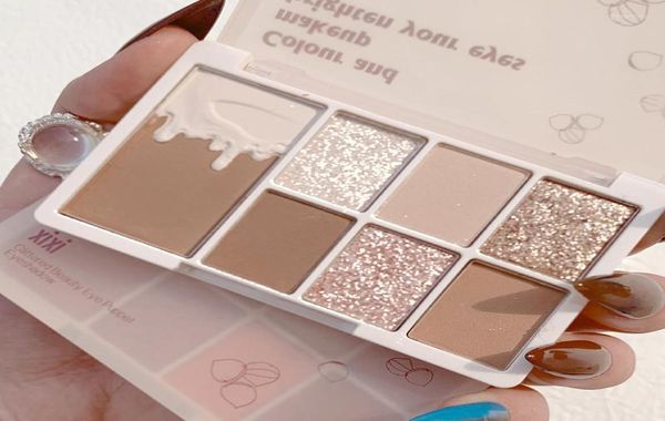 

eye shadow 7 colors glitter eyeshadow palette shimmer easy to wear shadows makeup pallet for eyes women039s cosmetics1001764
