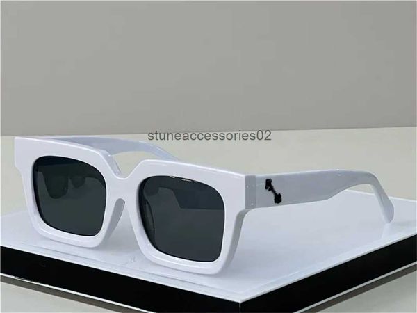 

luxury designer sunglasses for men women mens cool style fashion classic thick plate black white square frame boxqq4womh3, White;black