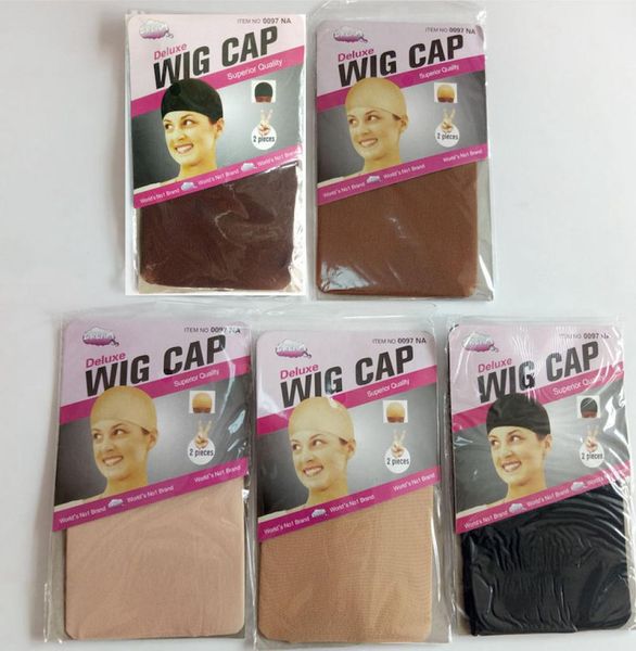 

deluxe wig cap hair net for weave hair wig nets stretch mesh wig cap for making wigs size8526814, Black;brown