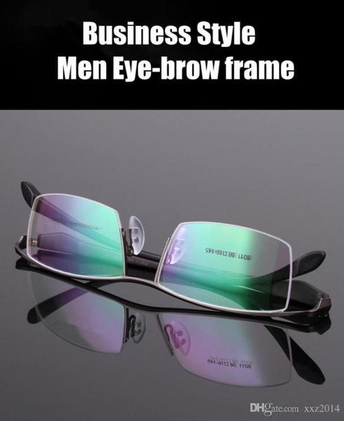 

new arrival concise business prescription glasses frame halfrim eyebrow glasses quality alloy ultra light durable male eyeglas2562176