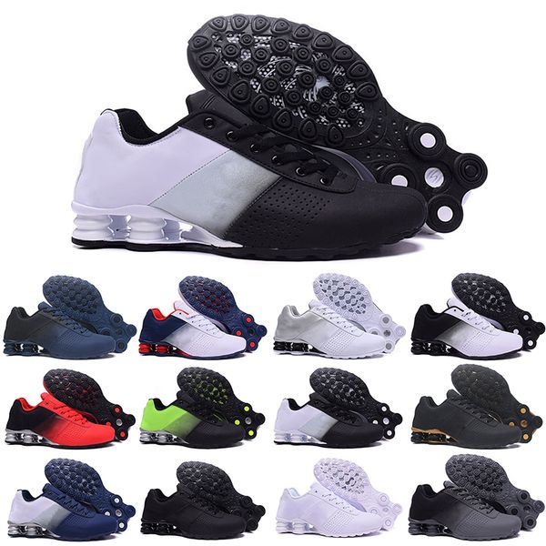 

2023 arrival deliver shox 809 triple white black running shoes for men pink grey oz nz mens fashion trainers sneakers r011