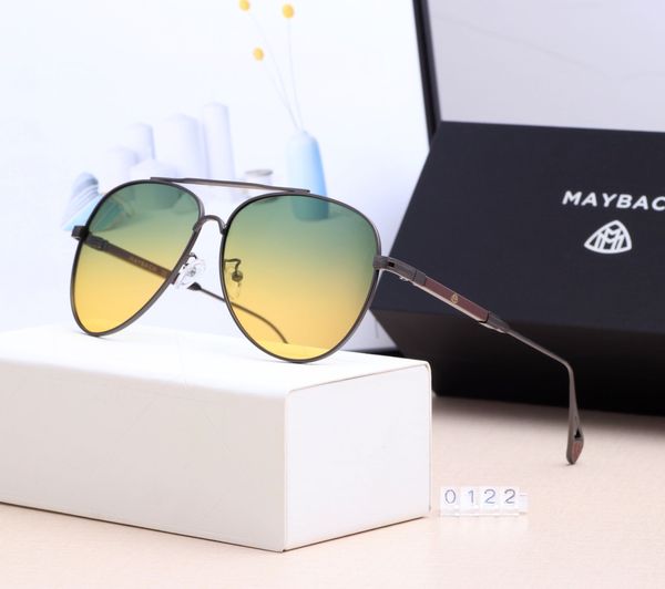 

2023 new night vision glasses for men and women driving glasses with oval metal frame sun protection sunglasses 0131, White;black