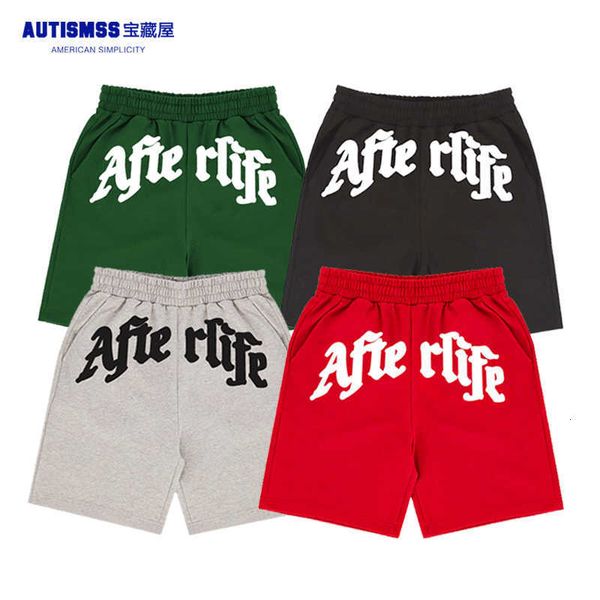 

2023 new treasure house ausmss american basketball shorts loose casual pants 5/4 high summer street wear men's guard, White;black
