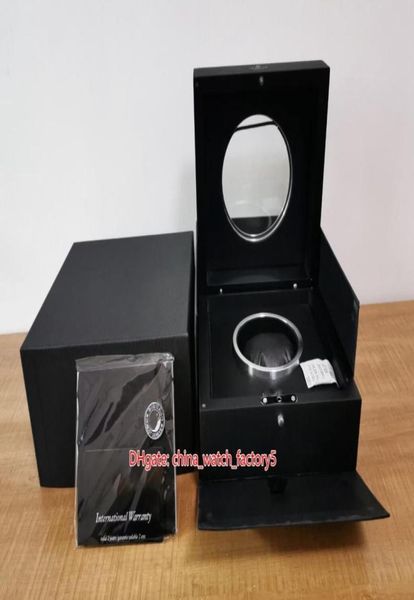 

selling hub watch original box papers card transparent glass wood gift boxes handbag for bang king power hub4100 2077290, Black;blue