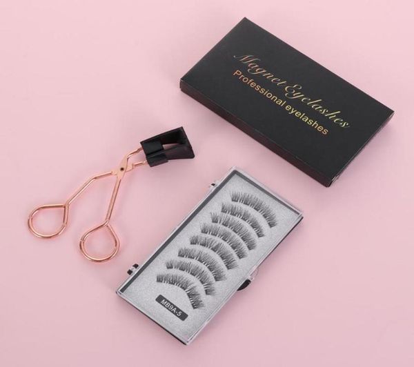 

false eyelashes 8 pcs magnetic with applicatore easily apply handmade natural long no glue needed eye makeup tools reusable5180319