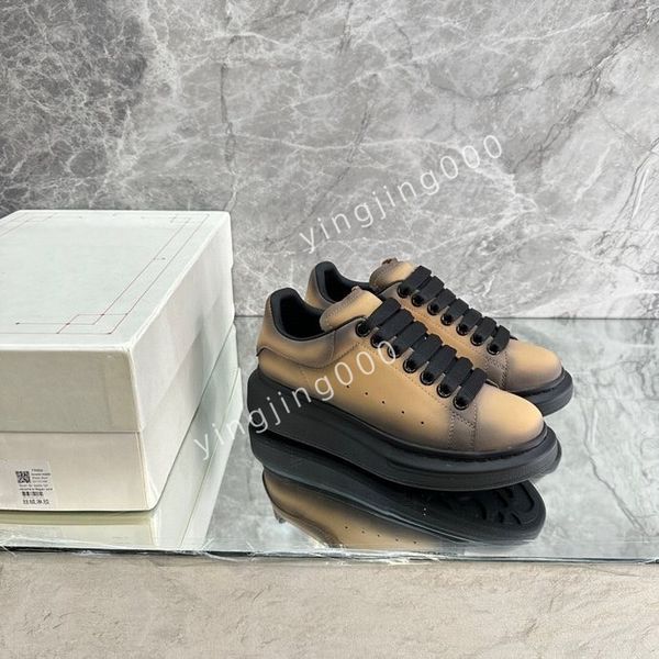 

fashion platform women men quality sneakers camouflage casual shoes checkered studded flats mesh trainers, Black