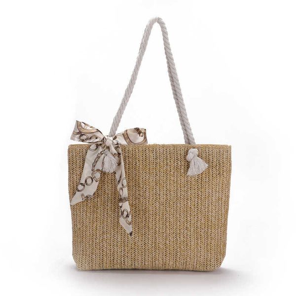 

100% handcraft new fashion design 2023 unique straw bags bohemian woven bag large tote summer beach
