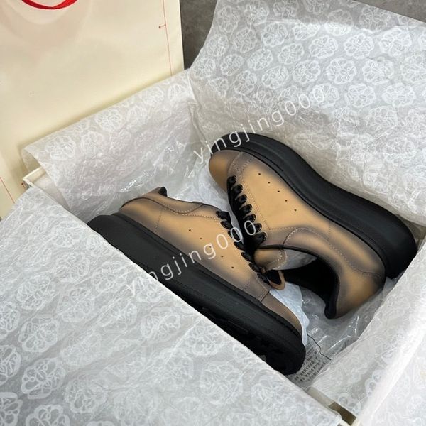 

new fashion platform women men quality sneakers camouflage casual shoes checkered studded flats mesh trainers2023, Black