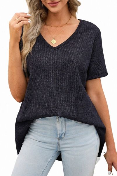 

gray high low cuffed tee 2023 new 2023 new t7oc#, White