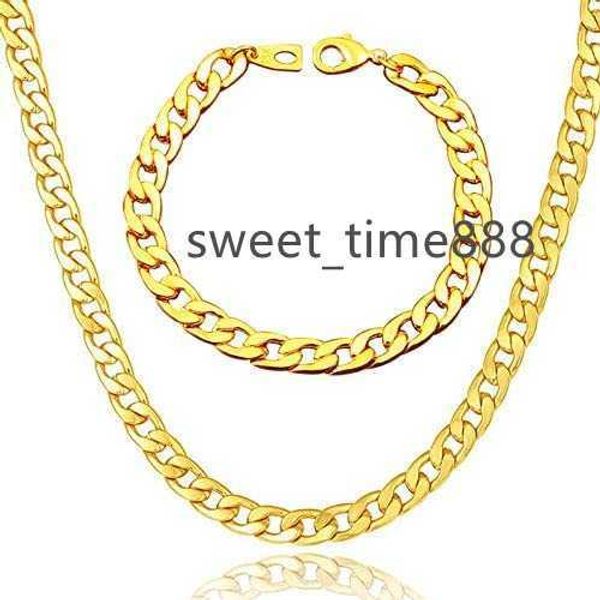 

welrdfg wadsnhy men chain jewelry 5mm/6mm/7mm wide stainless steel snake chain 18k gold plated figaro chain set (bracelet 8.3 inch necklace, Silver