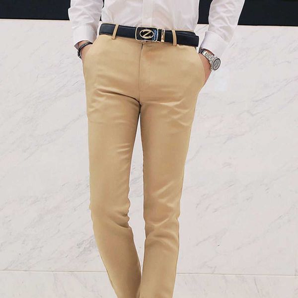

men's smooth formal business dress pants casual soft trousers slacks, Black