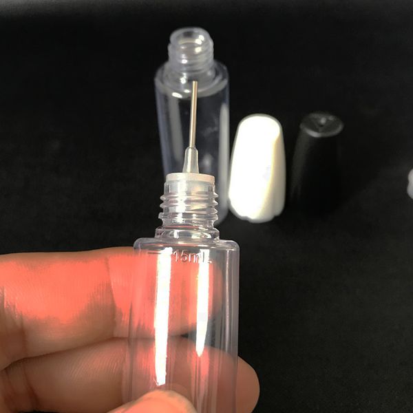 

needle bottle 10ml pet long thin metal tip plastic dropper bottles with caps