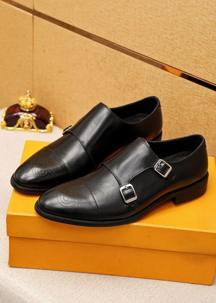

2023 gentlemen business party wedding dress shoes male casual walking loafers fashion men's brand elegant oxfords size 38-46, Black