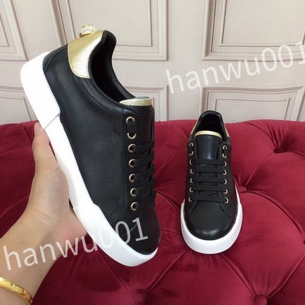 

2023 new luxury designer woman shoes leather lace up men fashion platform sneakers white black mens womens casual shoes