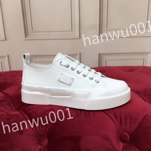 

2023 new designer womans shoes leather lace up men's fashion platform sneakers white black mens womens casual shoes
