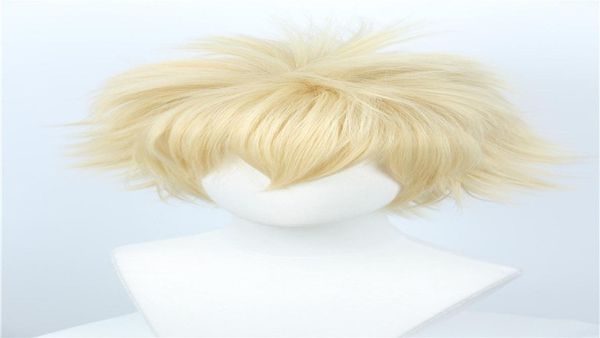 

bakugou katsuki wig my hero academia baku no hero short blonde cosplay wig8577051, Black;brown