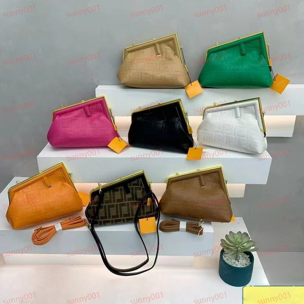 

colorful luxury clutch bag wallet fashion women designer detachable single shoulder bag metal hemming leather evening bags
