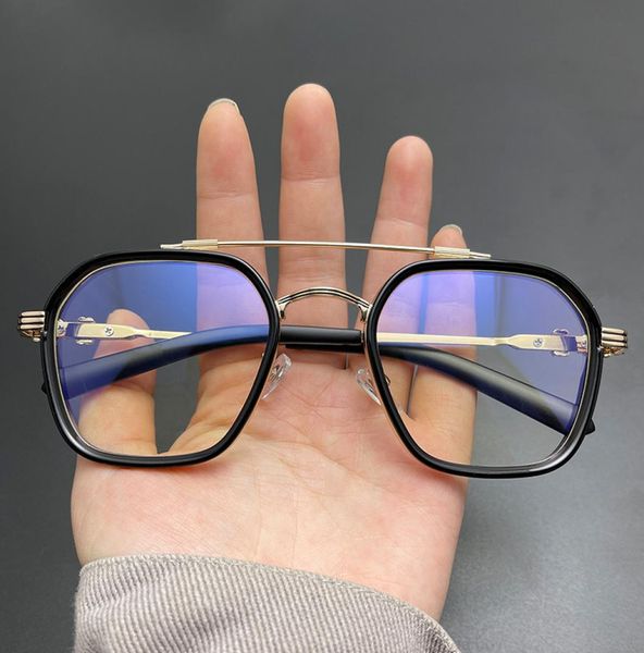 

new ch chrome sunglasses frames new fashion star same eyeglass frame double beam large slag men039s glasses anti blue light fla3519567, Silver