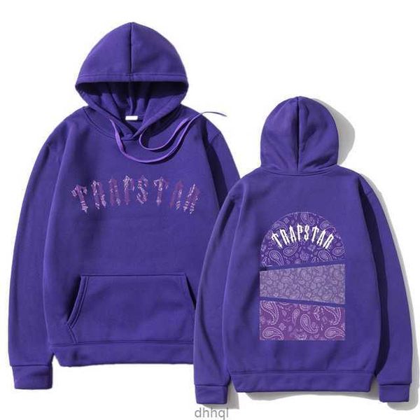 

trapstar jacket mens fashion hoodies designer autumn winter round neck tech fleece hooded pullover clothes sweatshirts basketballklbaj8t4, Black
